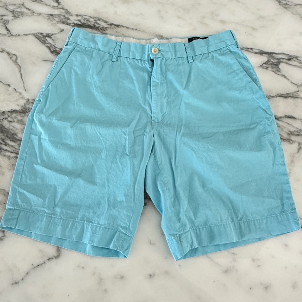 Polo Ralph Lauren Men's Blue Shorts, Size 32‎